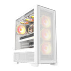 DarkFlash datora korpuss AIRNOVA White (+3 ventilatori)