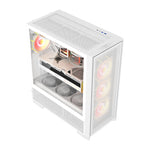 DarkFlash datora korpuss AIRNOVA White (+3 ventilatori)