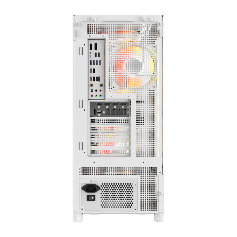 DarkFlash datora korpuss AIRNOVA White (+3 ventilatori)