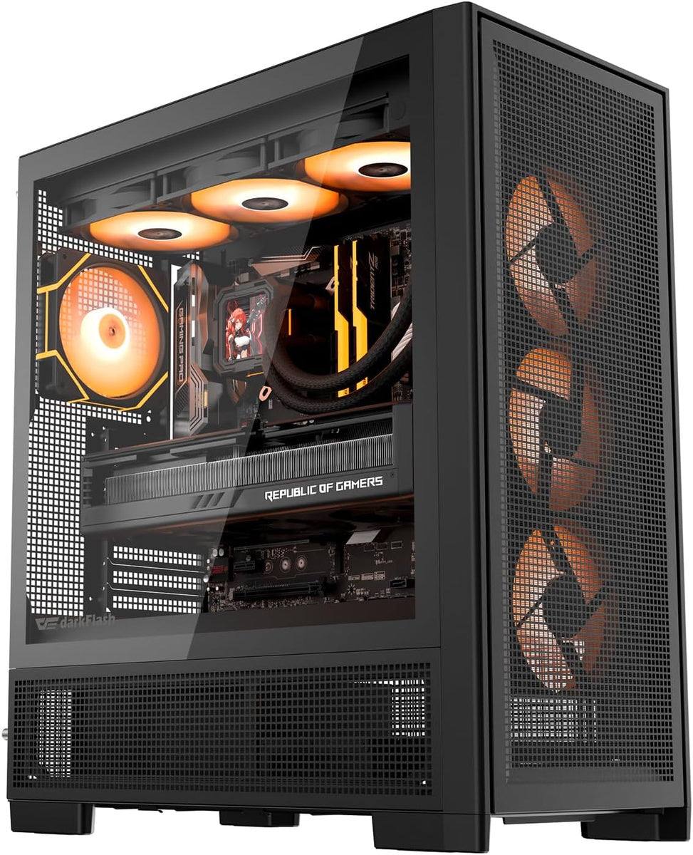 DarkFlash computer case AIRNOVA Black (+3 fans)