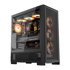 DarkFlash datora korpuss AIRNOVA Black (+3 ventilatori)