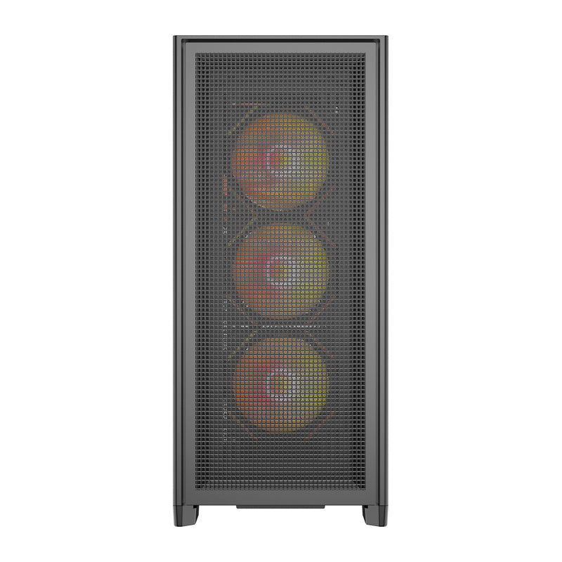 DarkFlash datora korpuss AIRNOVA Black (+3 ventilatori)