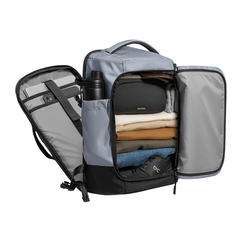 Tomtoc Navigator-T66 Liteway ceļojumu mugursoma, 17"/40L (pelēka)