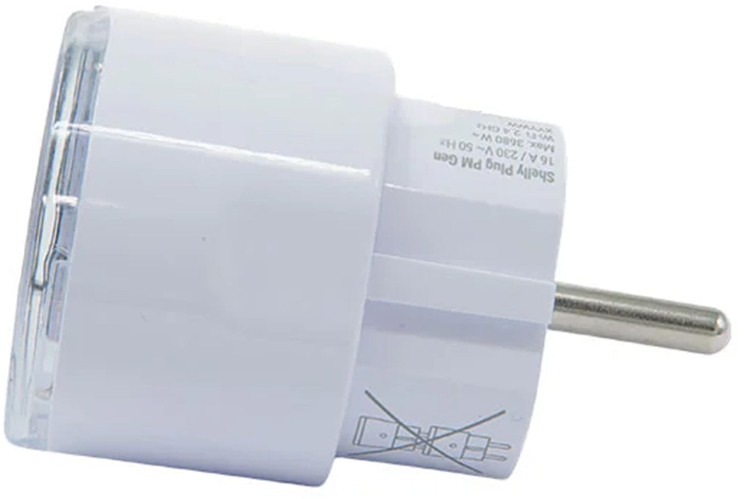 Shelly Plug M Gen3 Matter 13A viedā kontaktligzda, balta 