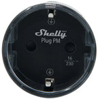 Shelly Plug M Gen3 Matter 13A viedā kontaktligzda, melna 