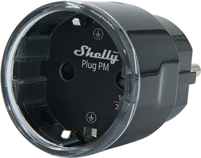Shelly Plug M Gen3 Matter 13A viedā kontaktligzda, melna 