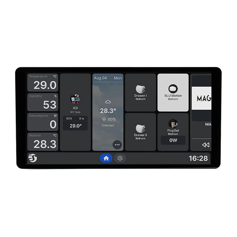 6,95 collu Shelly Wall Display X2i WiFi/BLU vadības panelis (sudraba krāsā)