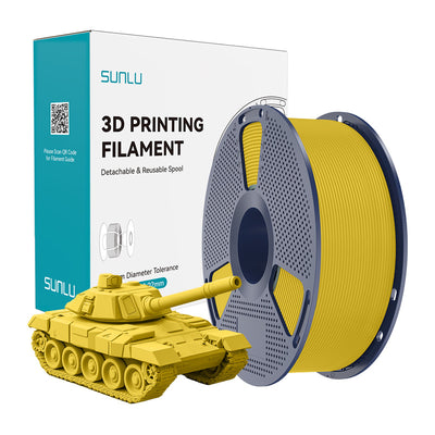 Sunlu PLA+ ātrgaitas dzeltenais filaments