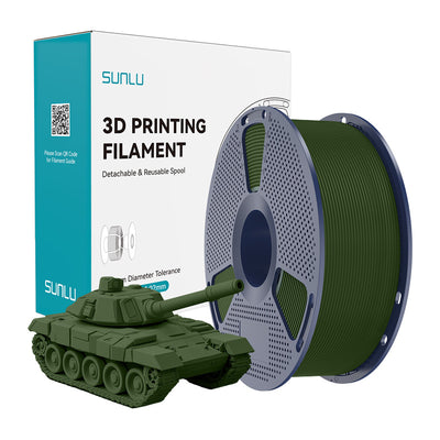 Sunlu PLA+ ātrgaitas olīvu krāsas filaments