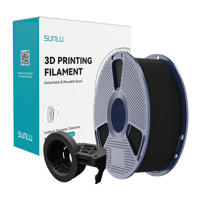 Sunlu PETG ātrgaitas matēts filaments (melns)