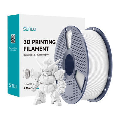 Sunlu PLA+ 2.0 filaments (balts)