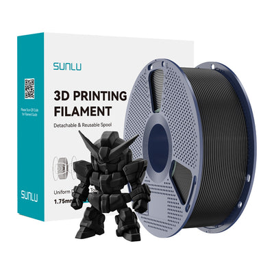 Sunlu PLA+ 2.0 filaments (melns)