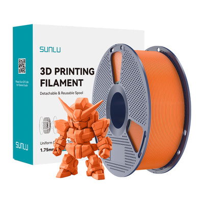 Sunlu PLA+ 2.0 filaments (saulaini oranžā krāsā)