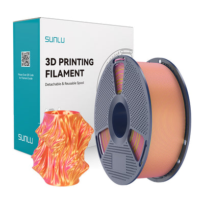 Sunlu PLA+ zīda divu krāsu filaments (rozā un zelts)