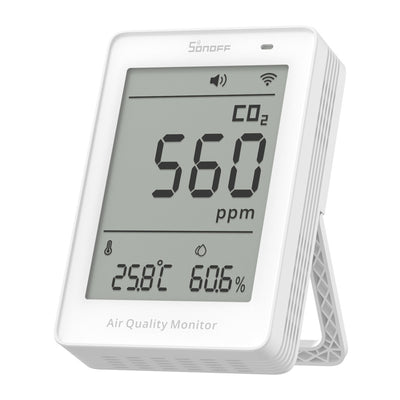 Sonoff AirGuard CO2 SAWF-08P WiFi LCD gaisa kvalitātes mērītājs