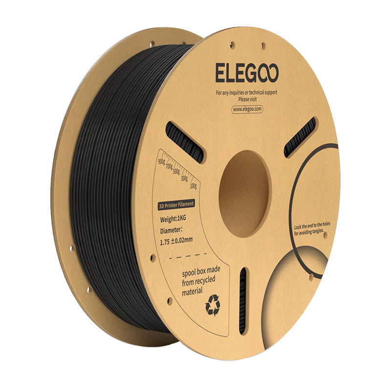 ELEGOO PLA+ kvēldiegs (melns)