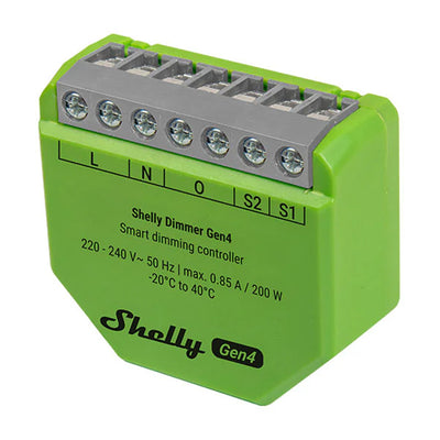 Shelly Dimmer Gen4 Zigbee/Matter viedais dimmers