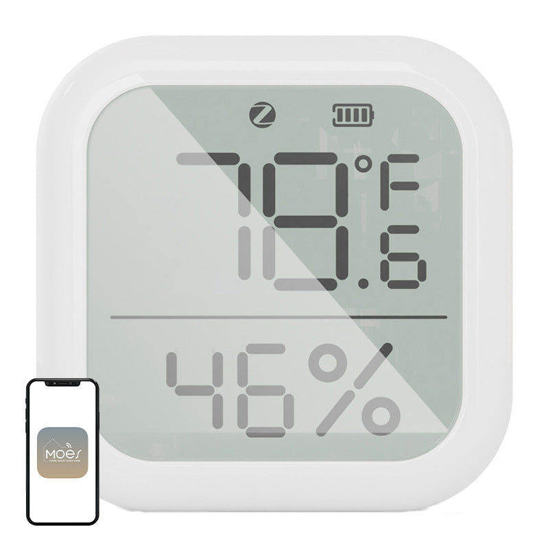 MOES ZSS-KB-TH-LF-C ZigBee LCD Temperature and Humidity Sensor