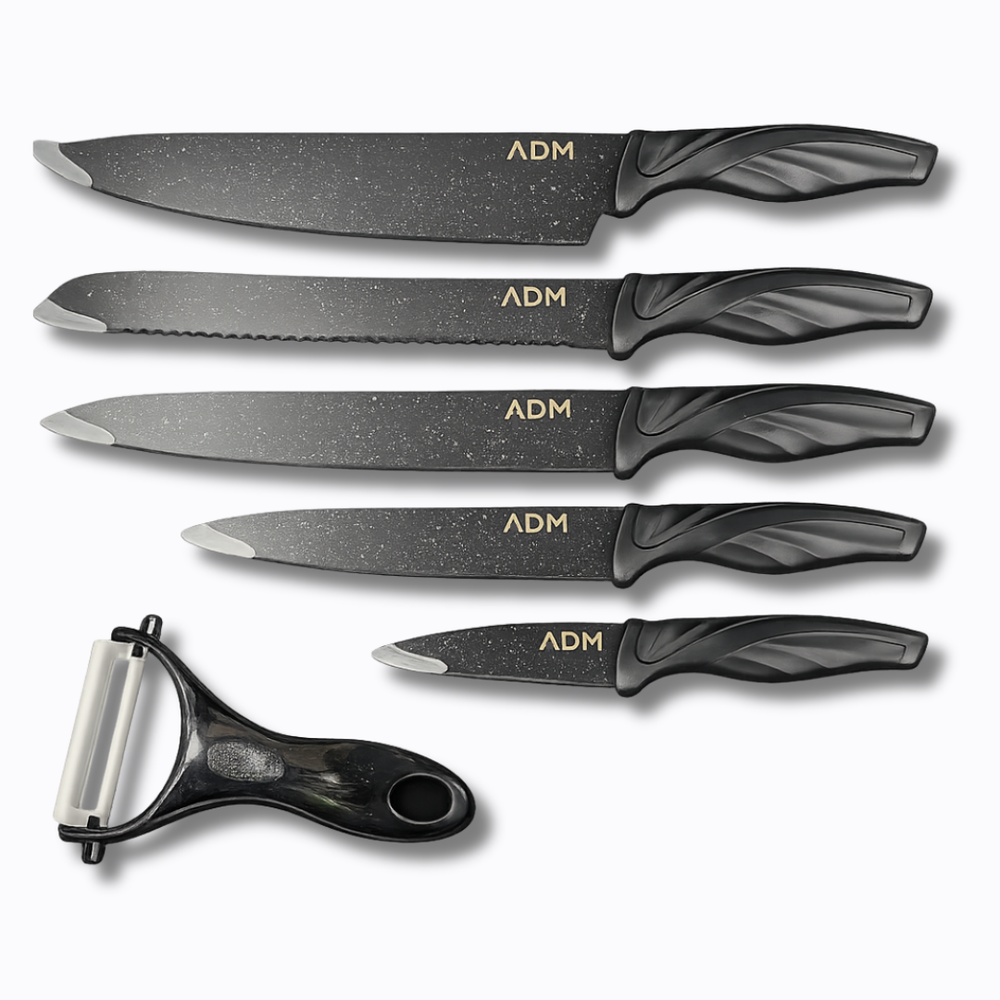 ADM Ceramic kitchen 6-Piece Knife Set, SKU: 7063