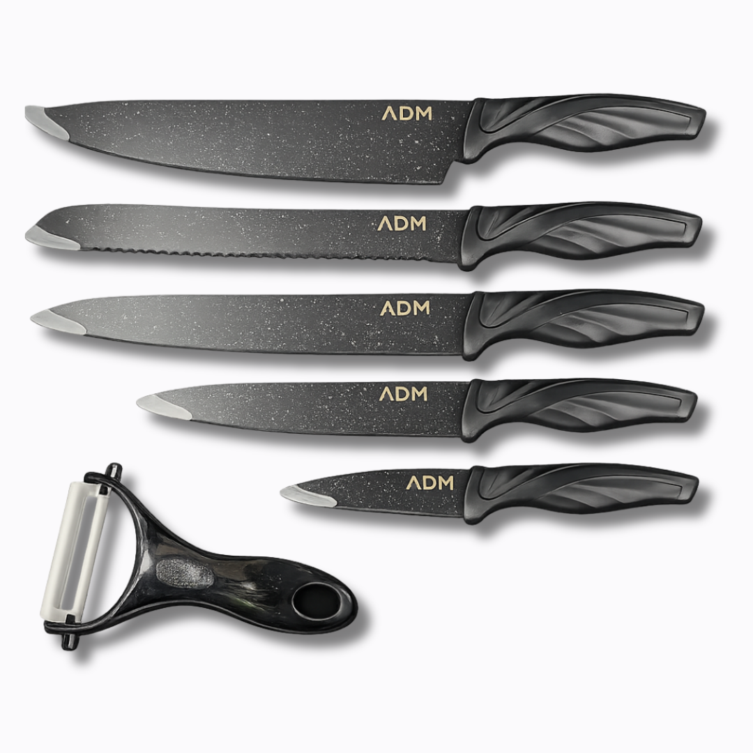 ADM Ceramic kitchen 6-Piece Knife Set, SKU: 7063