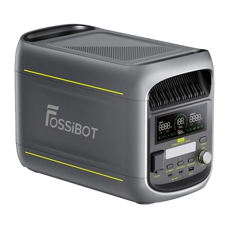 FOSSIBOT F1800 1800W uzlādes stacija (pelēka)