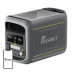 FOSSIBOT F1800 1800W uzlādes stacija (pelēka)