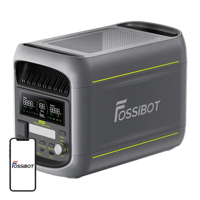 FOSSIBOT F1800 1800W uzlādes stacija (pelēka)