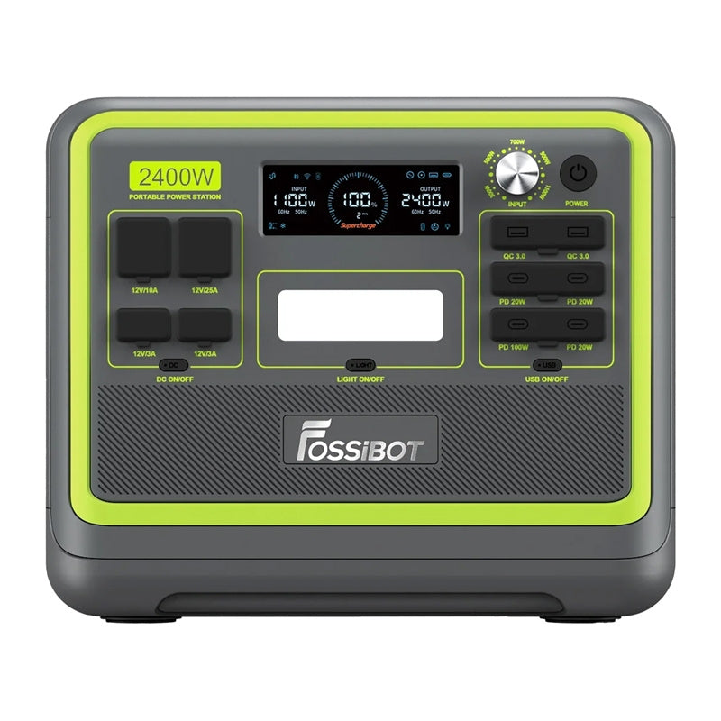 FOSSIBOT F2400 2400W uzlādes stacija (zaļa)