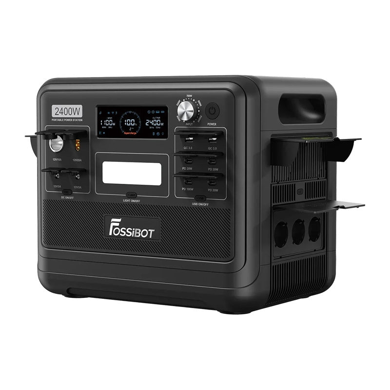 FOSSIBOT F2400 2400W uzlādes stacija (melna)