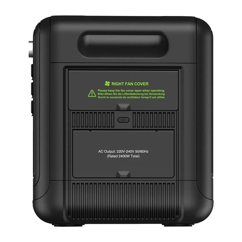FOSSIBOT F2400 2400W uzlādes stacija (melna)