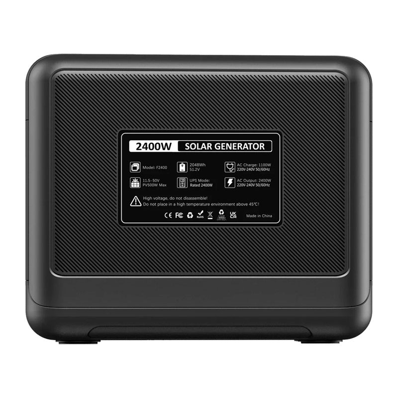 FOSSIBOT F2400 2400W uzlādes stacija (melna)
