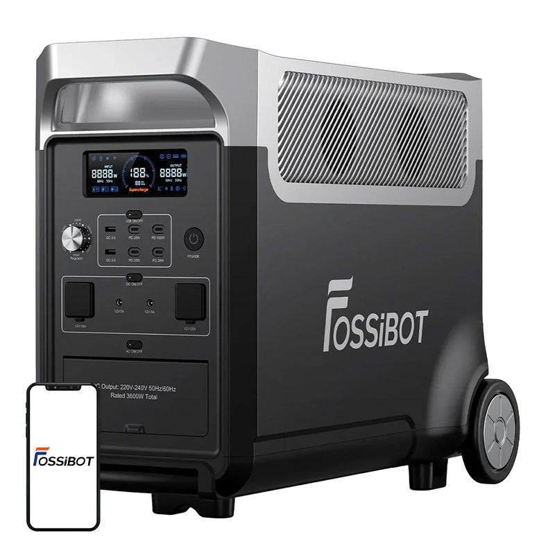 FOSSIBOT F3600 Pro 3600W uzlādes stacija (melna)