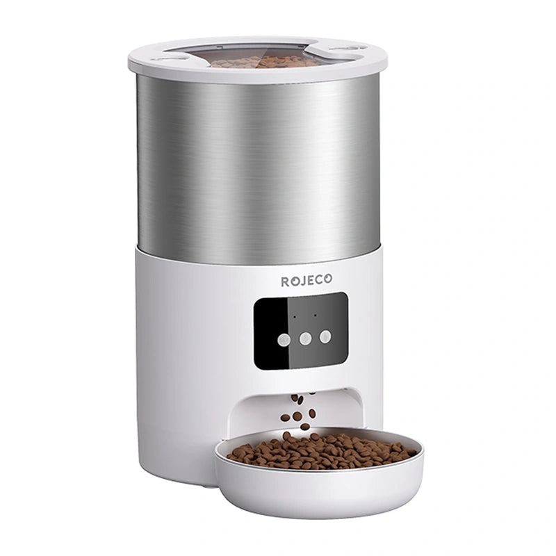 Pet food dispenser Rojeco Smart Pet Feeder 4.5l Stainless Steel