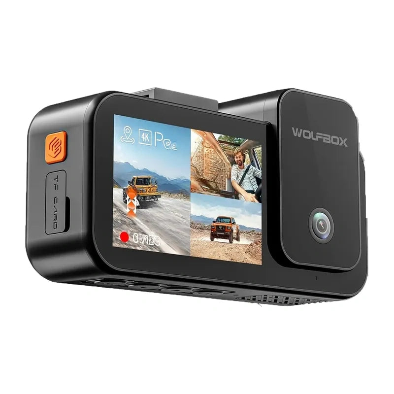 WOLFBOX X5 WiFi 4K + 2.5K 128GB Dash Cam