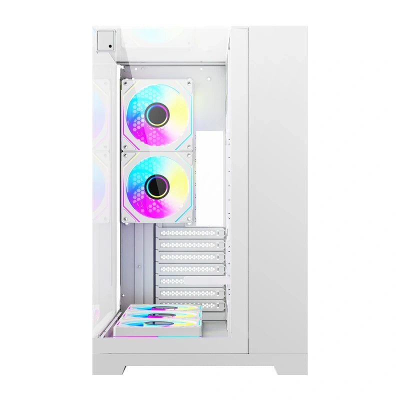 Computer case DarkFlash TH285 PLUS + 8 fans (white)