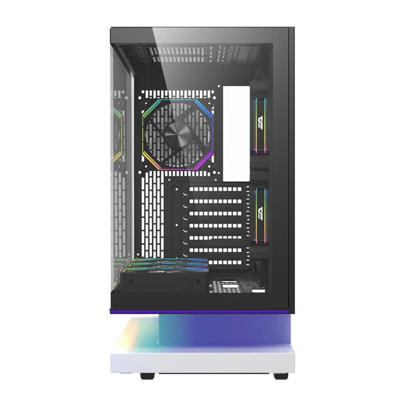 DarkFlash F1 ATX  Computer Case + 6 Fans (White)