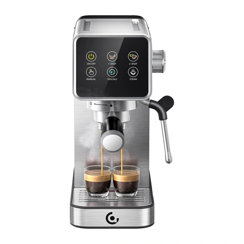 AMZCHEF CE-AZ-EM1507-SV Piston-Type Espresso Machine