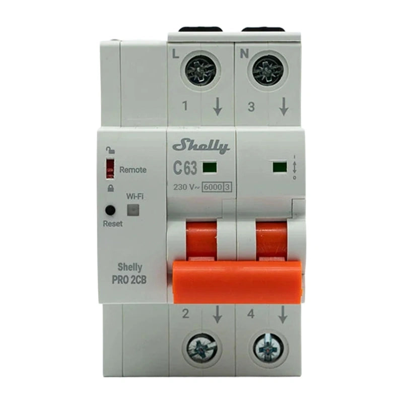 Miniature Circuit Breaker SHELLY Pro 2CB C63