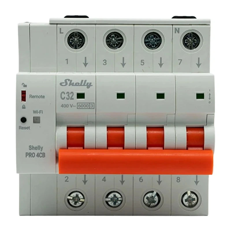 Miniature Circuit Breaker SHELLY Pro 4CB C32