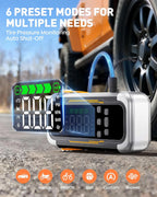 UTRAI 5-in-1 6000A Auto Starteris ar Kompresoru un Power Bank funkciju