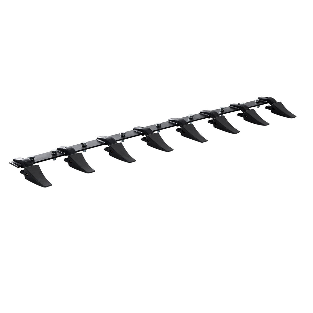 VEVOR Bucket Tooth Bar, 66'', Heavy Duty Tractor Bucket 8 Teeth Bar for Loader Tractor Skidsteer, 4560 lbs Load-Bearing Capacity Bolt On Design, for Efficient Soil Excavation and Bucket Protection