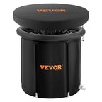 VEVOR Ice Bath Tub, 80 cm Long Cold Water Therapy Plunge Tub for Athletes, Portable Outdoor Ice Barrel Plunge Pool for Recovery, 341L Inflatable Folding Bathtub with Cover, Home Ice Pod for Adult