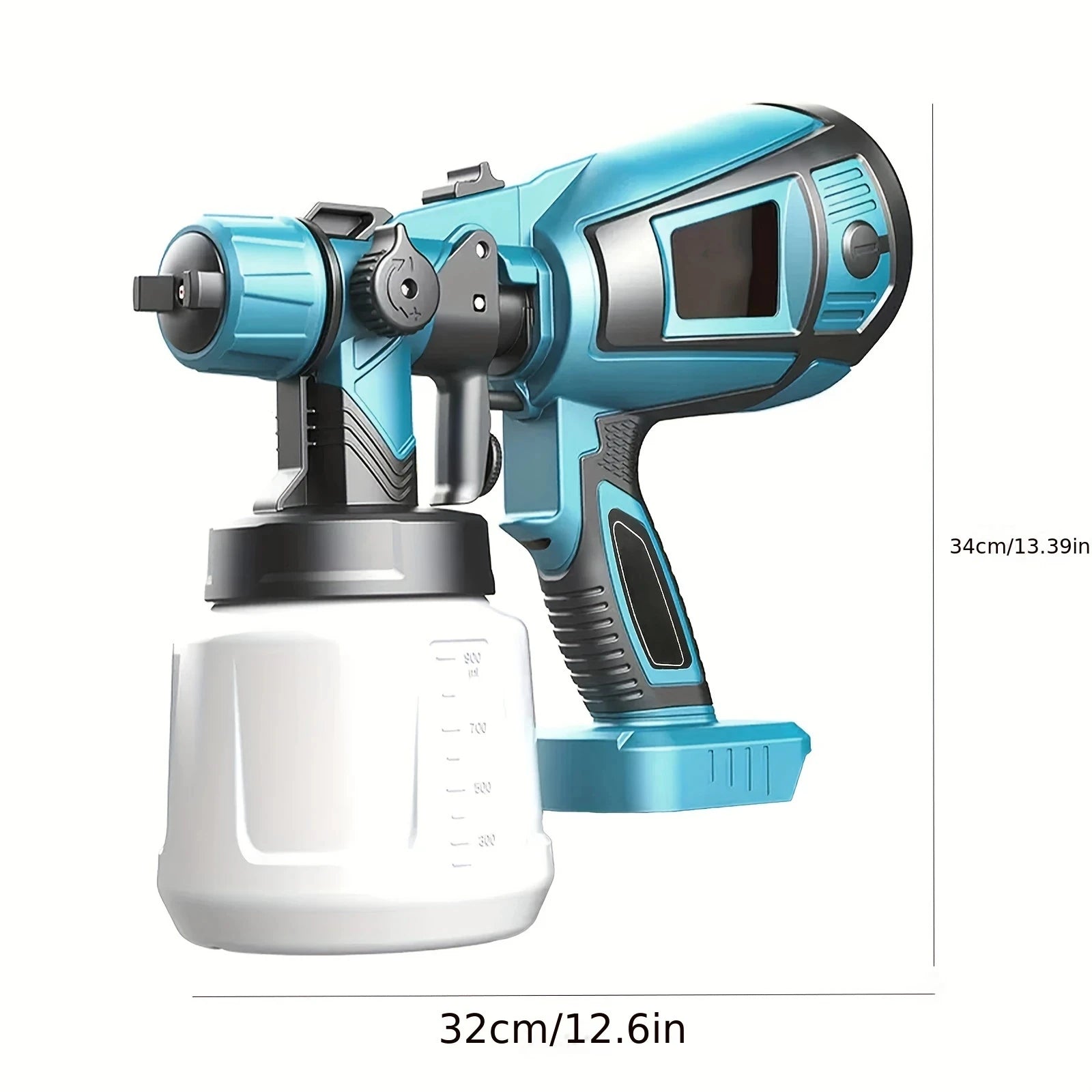 1000ML Cordless Electric Spray Gun Portable Household Paint Sprayer Auto Furniture Steel Coating Airbrush For Makita 18V Battery