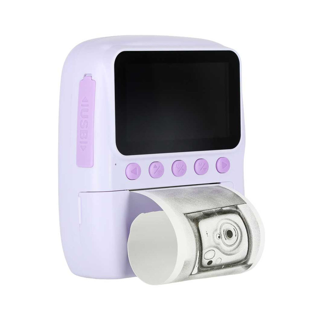 Digitālais instant fotoaparāts 16x 128GB kasetnes marķieri purpursarkans