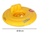 BESTWAY 32096 Piepūšamais riteņu sēdeklis oranžā krāsā