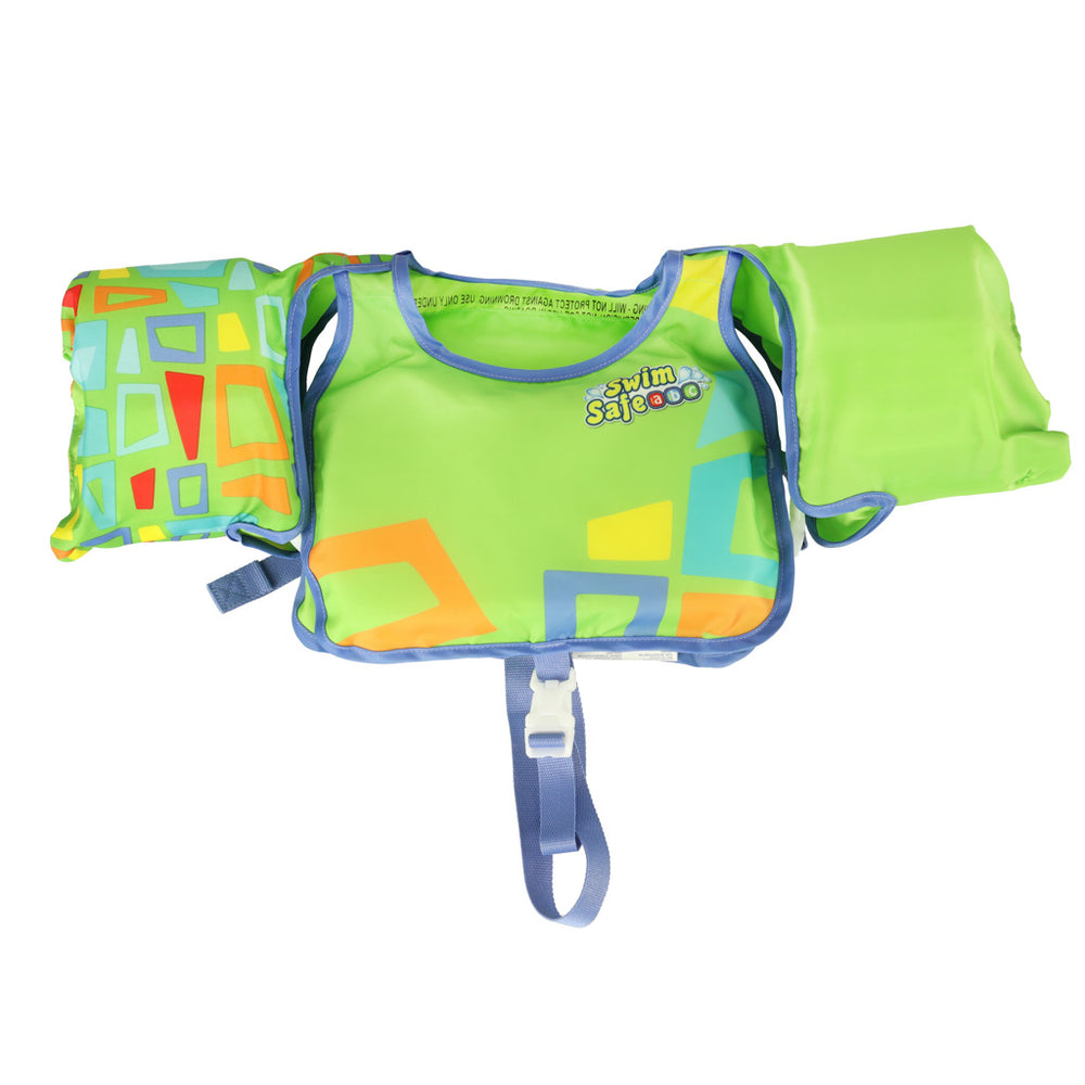 AQUASTAR Zaļa peldveste ar piedurknēm
