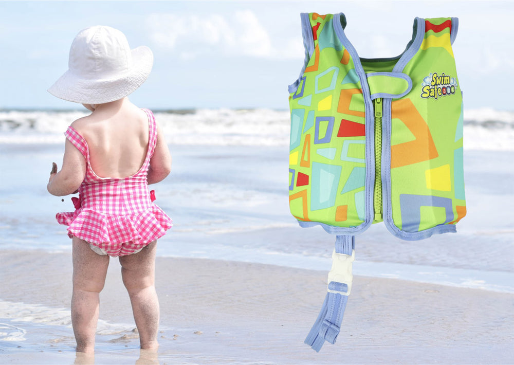 AQUASTAR Bērnu peldēšanas veste zaļa