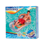 BESTWAY 43028 Piepūšamais matrača krēsls pelēks