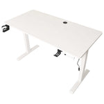 Elektriski regulējams rakstāmgalds ar atmiņas funkciju un vadības paneli, 120x60 cm, balts