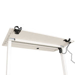 Elektriski regulējams rakstāmgalds ar atmiņas funkciju un vadības paneli, 120x60 cm, balts